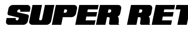 Super Retro M54 font preview